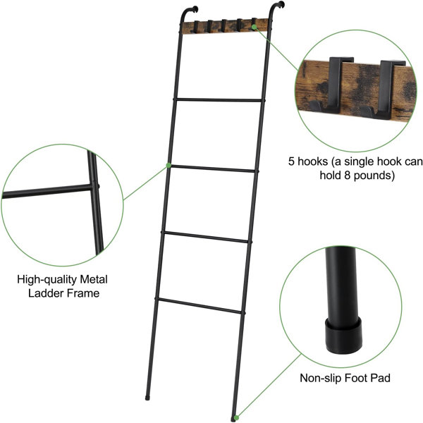 17 Stories 64.5'' Metal Blanket Ladder Wayfair